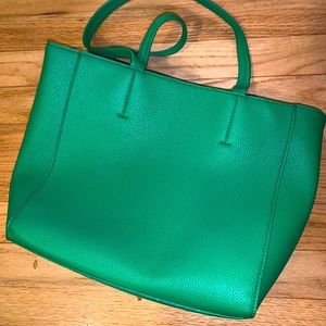 Green handbag
